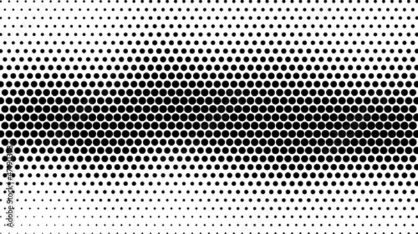 Fototapeta Halftone. Pattern. Abstract dotted background. Texture of dots. Matrix code. Monochrome gradient background. Vector illustration.