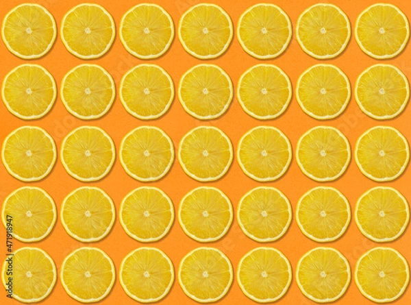 Obraz lemon slice grid