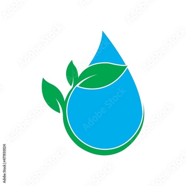 Obraz Water drop illustration Logo template vector design