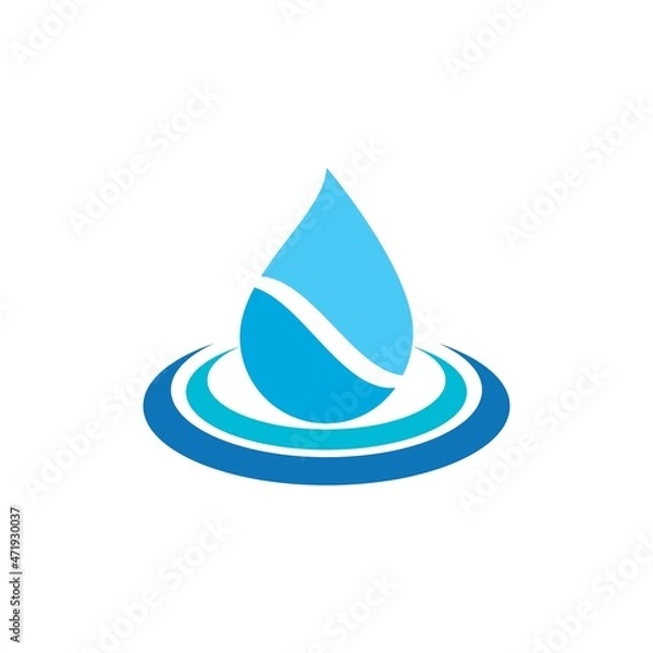 Obraz Water drop illustration Logo template vector design