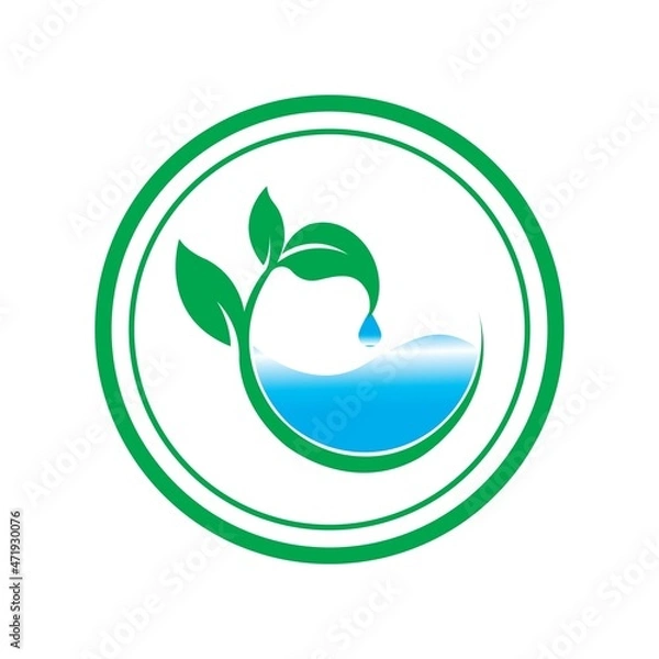 Obraz Water drop illustration Logo template vector design