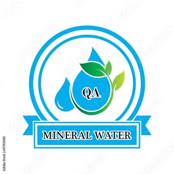 Obraz Water drop illustration Logo template vector design