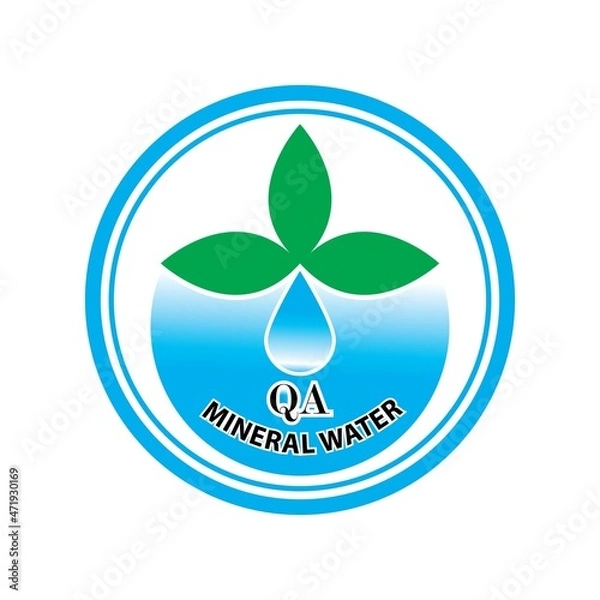 Obraz Water drop illustration Logo template vector design