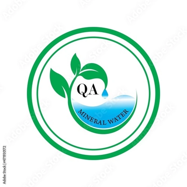 Obraz Water drop illustration Logo template vector design