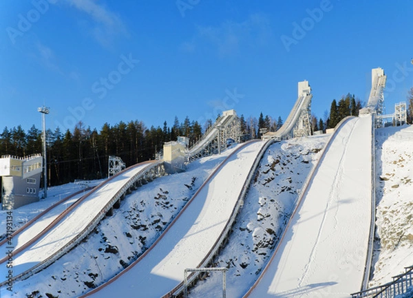 Fototapeta Ski jumping hill
