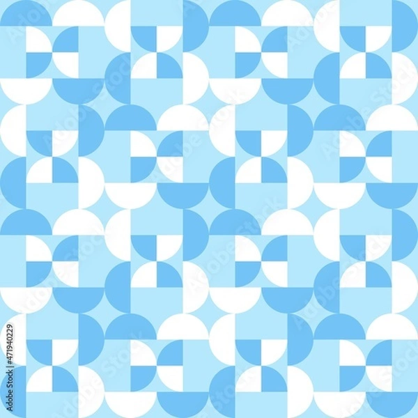 Fototapeta Rounded abstract seamless pattern - accent for any surfaces.