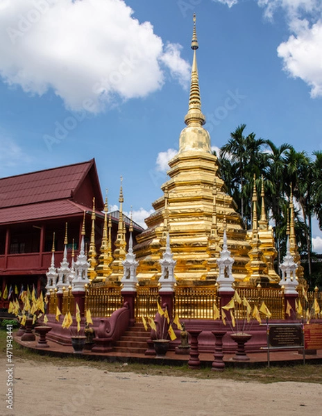 Obraz Within Wat Pan-Tao is a Buddhist temple in Chiang Mai province northern of Thailand.