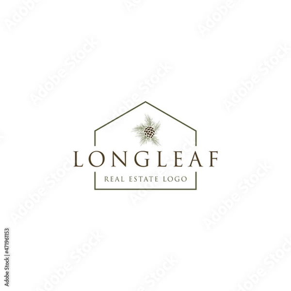 Obraz LONGLEAF REAL ESTATE LOGO DESIGN