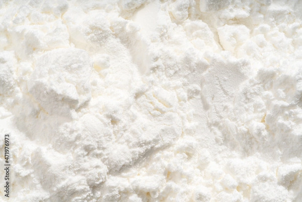 Fototapeta Detailed and large close up shot of farina.