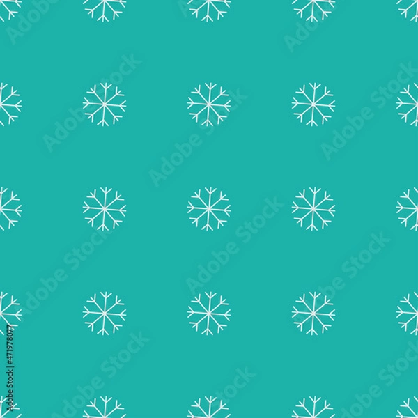 Obraz Vector pattern of beautiful snowflakes.