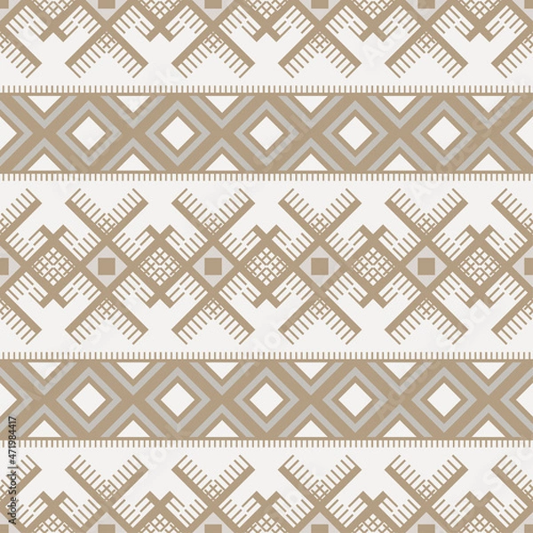 Fototapeta seamless ethnic pattern design abstract