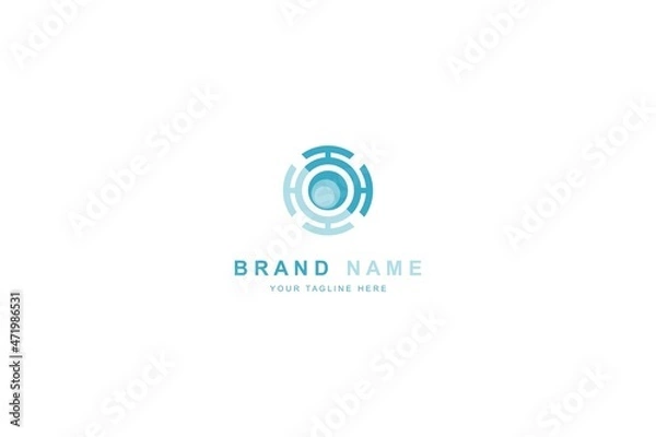 Obraz Circle Globe Elegant Blue Logo Design Vector