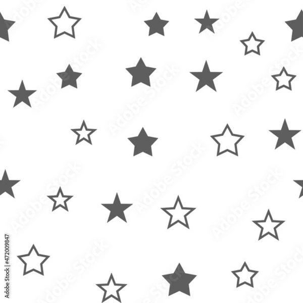 Fototapeta Star icons seamless pattern. Texture background with stars.