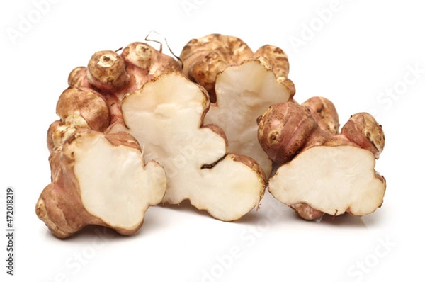 Fototapeta Jerusalem artichoke on a white background