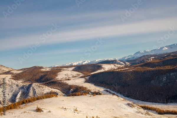 Obraz snow covered mountains