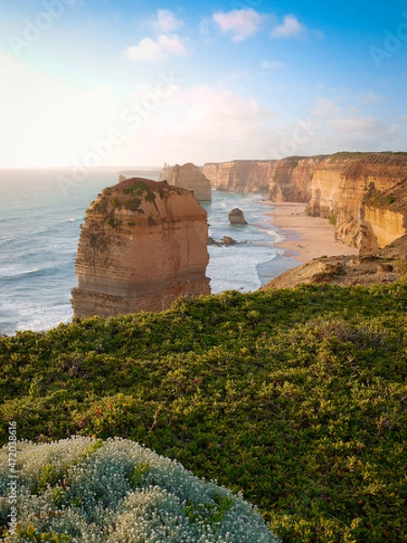 Obraz Twelve Apostles on the Great Ocean Road in Australia at sunset