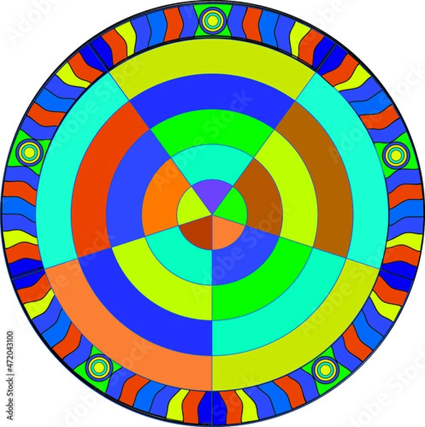 Fototapeta background with circles