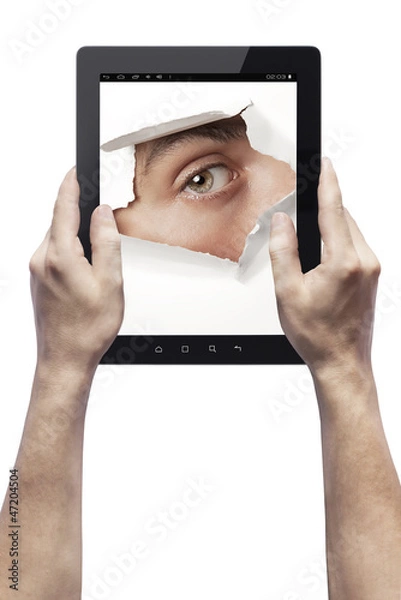 Obraz Hands and tablet