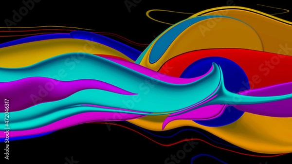 Fototapeta Abstract modern shape and color design background, Gradient colorful abstract  background
