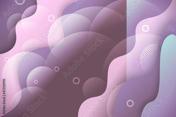 Fototapeta 3D abstract background with outlined paper shapes. Vector design layout for business presentations, flyers, posters and invitations.