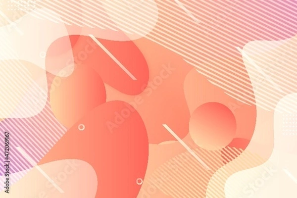 Fototapeta 3D abstract background with outlined paper shapes. Vector design layout for business presentations, flyers, posters and invitations.