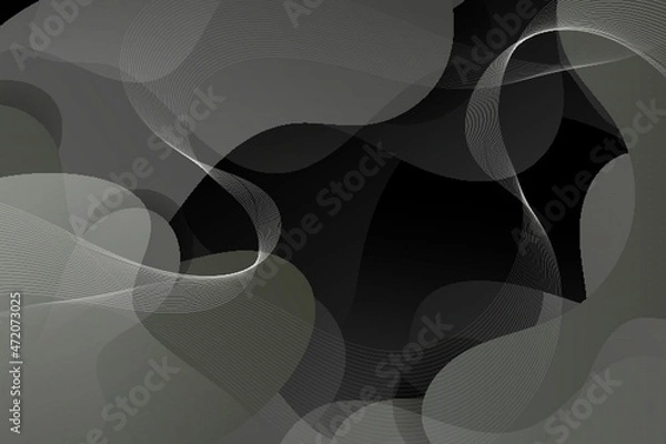 Fototapeta 3D abstract background with outlined paper shapes. Vector design layout for business presentations, flyers, posters and invitations.