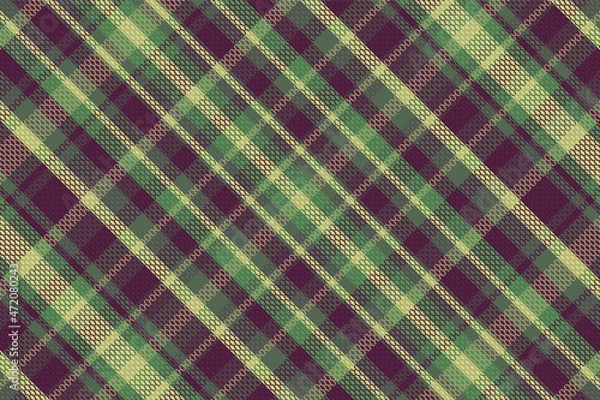 Fototapeta Seamless winter tartan plaid pattern background.