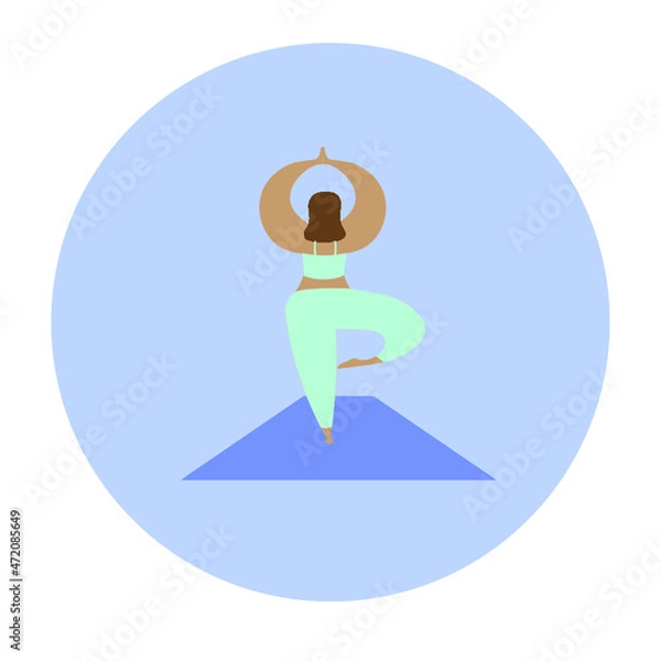 Obraz yoga on the beach