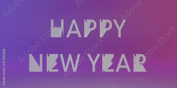 Fototapeta Colorful Christmas inscription MERRY CHRISTMAS on a colored background