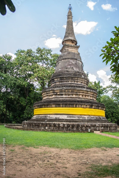 Obraz Within Wat Umong is a Buddhist temple or Wat in Thai in Chiang Mai province northern of Thailand.