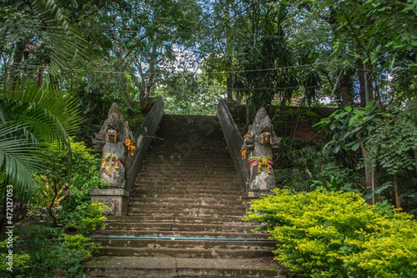 Obraz Within Wat Umong is a Buddhist temple or Wat in Thai in Chiang Mai province northern of Thailand.