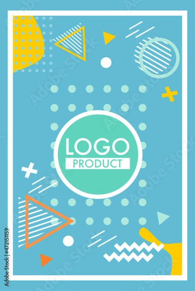 Fototapeta presents a modern background in pastel tones with space for a product logo. Vector background.