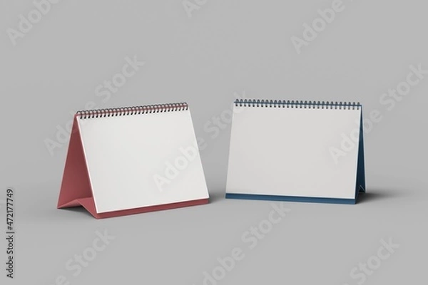 Obraz Blank paper desk spiral calendar