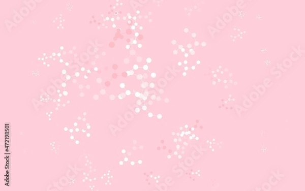 Obraz Light Red vector texture with artificial intelligence concept.