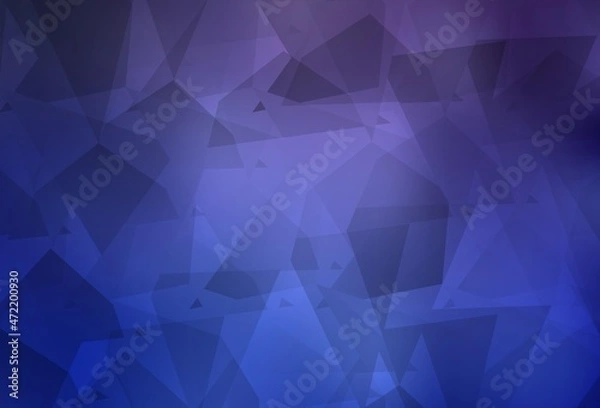 Fototapeta Light Purple vector pattern with random polygonals.