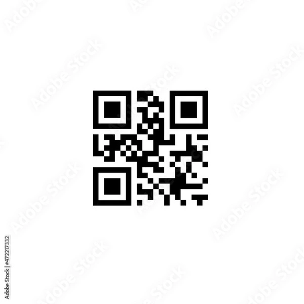 Fototapeta QR Code sign. Vector template. 