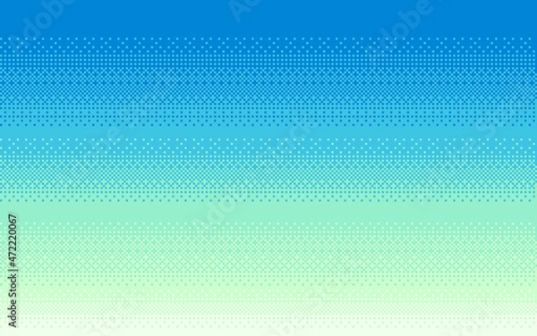 Obraz Seamless background in pixel art. Dithering backdrop in 8 bit style