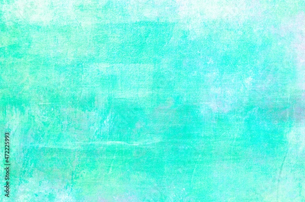 Fototapeta Turquoise colored grungy backdrop