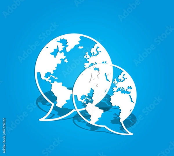 Obraz global social media communications