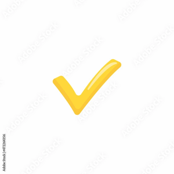 Obraz Vector icon. Sign, check mark, successful