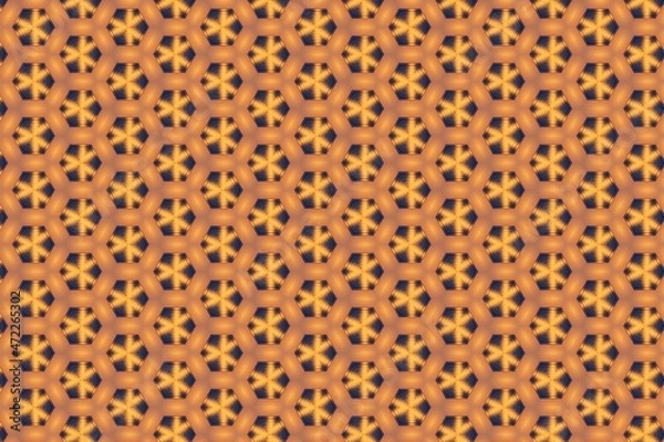 Fototapeta Beautiful Wall Stencil Pattern 
