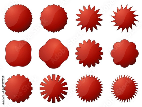 Fototapeta Vector Iconset *** Störer Rot