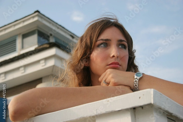 Obraz Contemplative Teen-age Girl