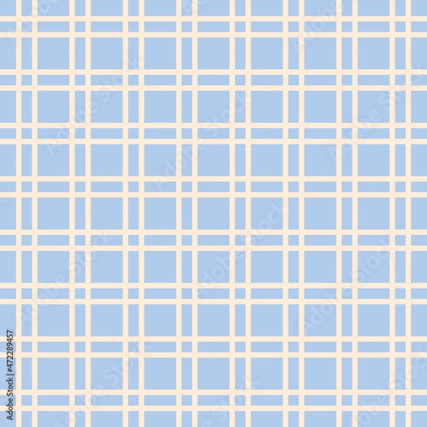 Fototapeta Blue checkered fabric pattern design