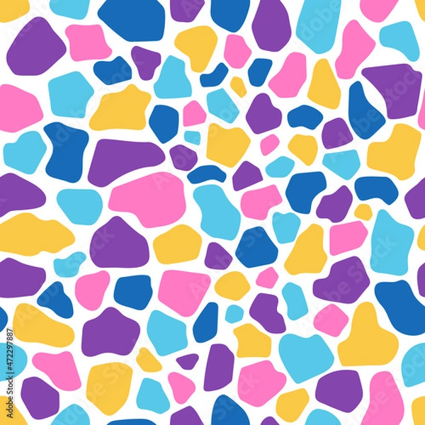 Obraz Giraffe skin pattern. colorful children's background