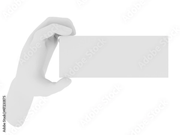 Obraz hand and banner