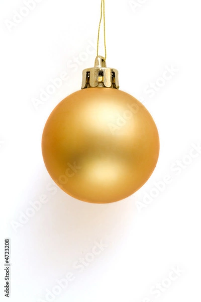 Fototapeta Golden Christmas Ball