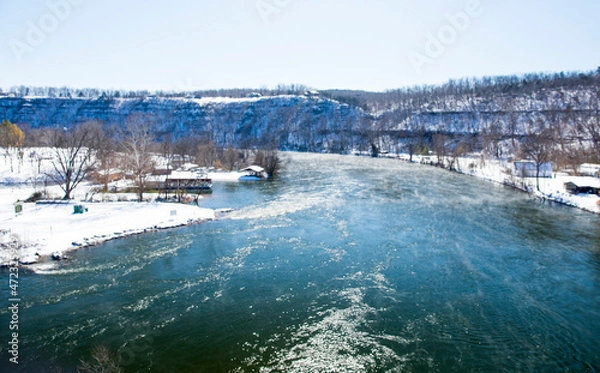 Obraz White River at Cotter under Winter Snow