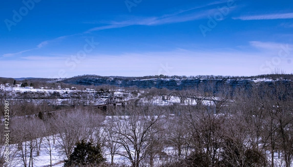 Obraz Cotter, Arkansas in Winter