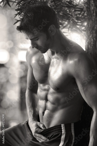 Obraz Seksowny mężczyzna buff